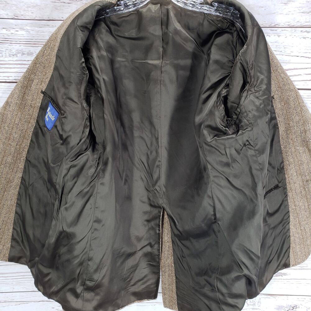 Vintage Panhandle Slim Herringbone Western Elbow Patch Sports Jacket Size 40 - Picture 4 of 14